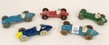 FIVE DINKY TOYS HOT RODS