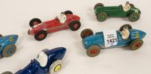 FIVE DINKY TOYS HOT RODS