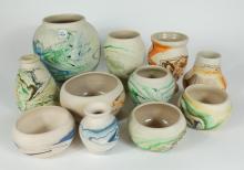 11 PIECES AMERICAN ART POTTERY