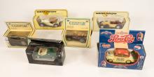 SIX TOY CARS IN ORIGINAL PACKAGING