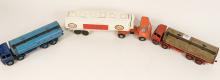 THREE DINKY TOYS TANKER TRUCKS