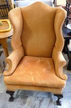 GEORGIAN WING-BACK ARMCHAIR