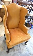 GEORGIAN WING-BACK ARMCHAIR