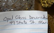 GLASSWARE, CARVINGS, ETC.