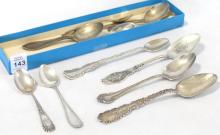 TWELVE STERLING SILVER SPOONS