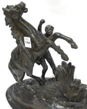 SPELTER MARLY HORSE SCULPTURE
