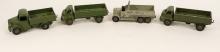 FOUR DINKY TOYS MILITARY VEHICLES