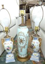 THREE TABLE LAMPS