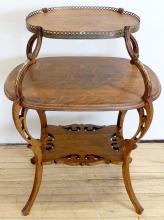 ART NOUVEAU OAK PARLOUR TABLE