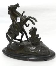 SPELTER MARLY HORSE SCULPTURE