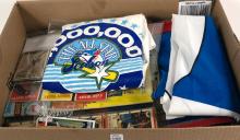 BOX LOT OF SPORTS COLLECTIBLES