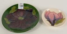 TWO MOORCROFT POTTERY DISHES