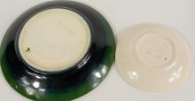 TWO MOORCROFT POTTERY DISHES