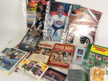 BOX LOT OF SPORTS COLLECTIBLES