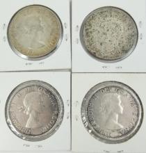 4 CANADIAN SILVER DOLLARS