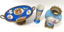 THREE PIECES OF FRENCH PORCELAIN