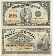 4 CANADIAN FRACTIONAL CURRENCY