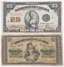 4 CANADIAN FRACTIONAL CURRENCY