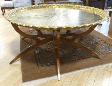 IRANIAN BRASS COFFEE TABLE