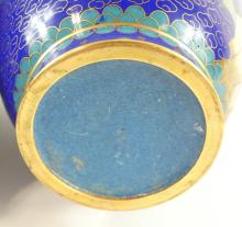 PAIR OF CHINESE CLOISONNE VASES