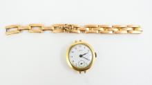 GOLD WATCH & BRACELET