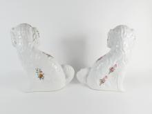 PAIR STAFFORDSHIRE DOG FIGURES