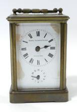 FRENCH BRASS CARRIAGE CLOCK