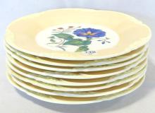 HAND-PAINTED COALPORT DESSERT PLATES