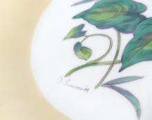 HAND-PAINTED COALPORT DESSERT PLATES