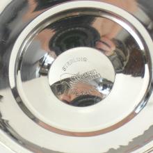 PAIR OF STERLING CANDLEHOLDERS AND PASTRY LIFTER