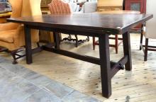 ARTS AND CRAFTS OAK DINING TABLE
