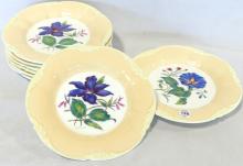 HAND-PAINTED COALPORT DESSERT PLATES