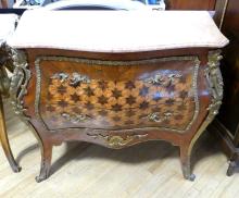 LOUIS XV STYLE BOMBE COMMODE