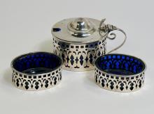 STERLING CONDIMENT SET