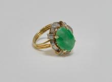 JADE & DIAMOND RING