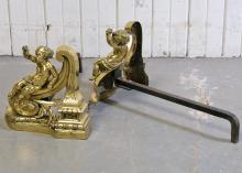 ANTIQUE ANDIRONS