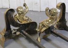 ANTIQUE ANDIRONS