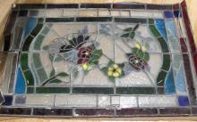 THREE STAINED GLASS WINDOWS