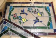 THREE STAINED GLASS WINDOWS