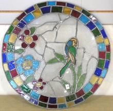 THREE STAINED GLASS WINDOWS