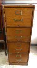 OAK FILE CABINET