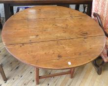 RARE 19TH CENTURY KITCHEN TABLE/CHAIR