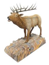 FOLK ART "CARIBOU" CARVING
