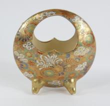 SATSUMA BASKET VASE