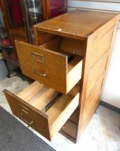 OAK FILE CABINET