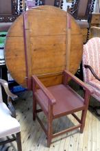 RARE 19TH CENTURY KITCHEN TABLE/CHAIR