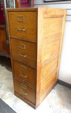 OAK FILE CABINET