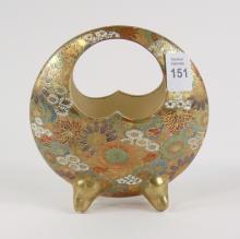 SATSUMA BASKET VASE