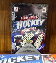 SIX UNOPENED BOXES OF NHL HOCKEY CARDS