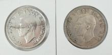 2 CANADIAN SILVER DOLLARS